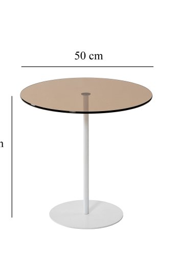 NORDVÄRK Chill sidebord, hvidBronze
