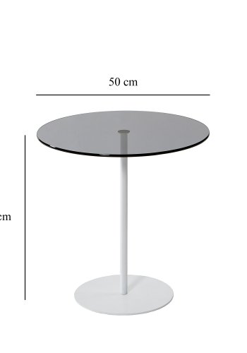 NORDVÄRK Chill sidebord, hvidMrkegr