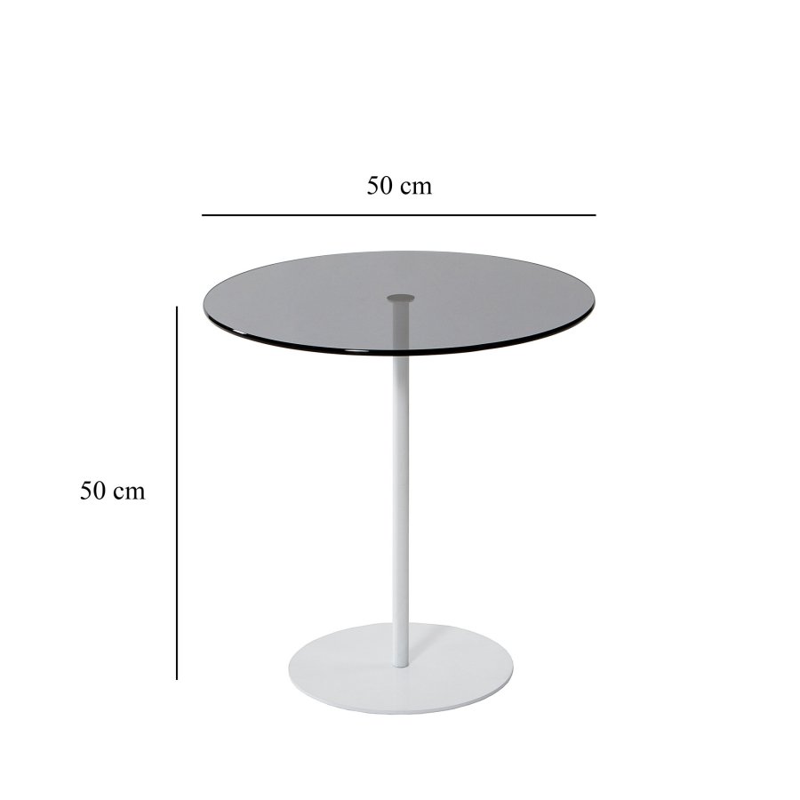 NORDVÄRK Chill sidebord, hvidMrkegr