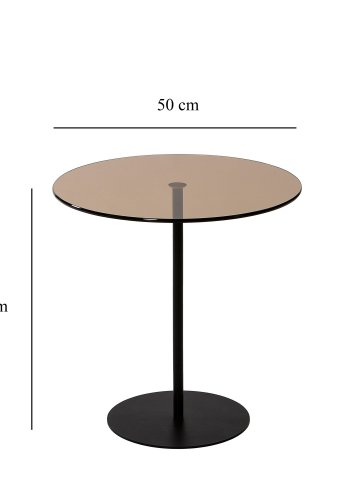 NORDVÄRK Chill sidebord, sortBronze