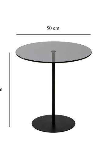 NORDVÄRK Chill sidebord, sortMrkegr