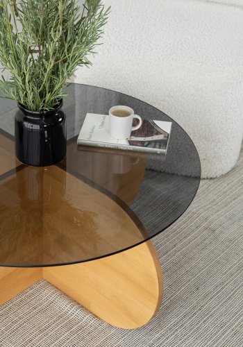 NORDVÄRK Bubble Sofabord, Eg