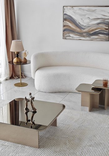 NORDVÄRK Jazz sofabordsst, beigeBronze