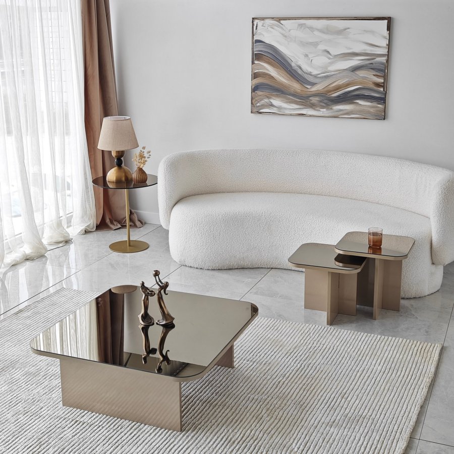 NORDVÄRK Jazz sofabordsst, beigeBronze