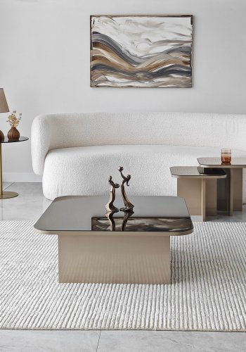 NORDVÄRK Jazz sofabordsst, beigeBronze