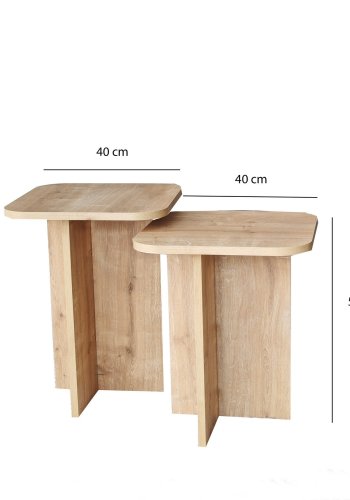 NORDVÄRK Blues sidebordsst, eg