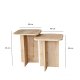 NORDVÄRK Blues sidebordsst, eg