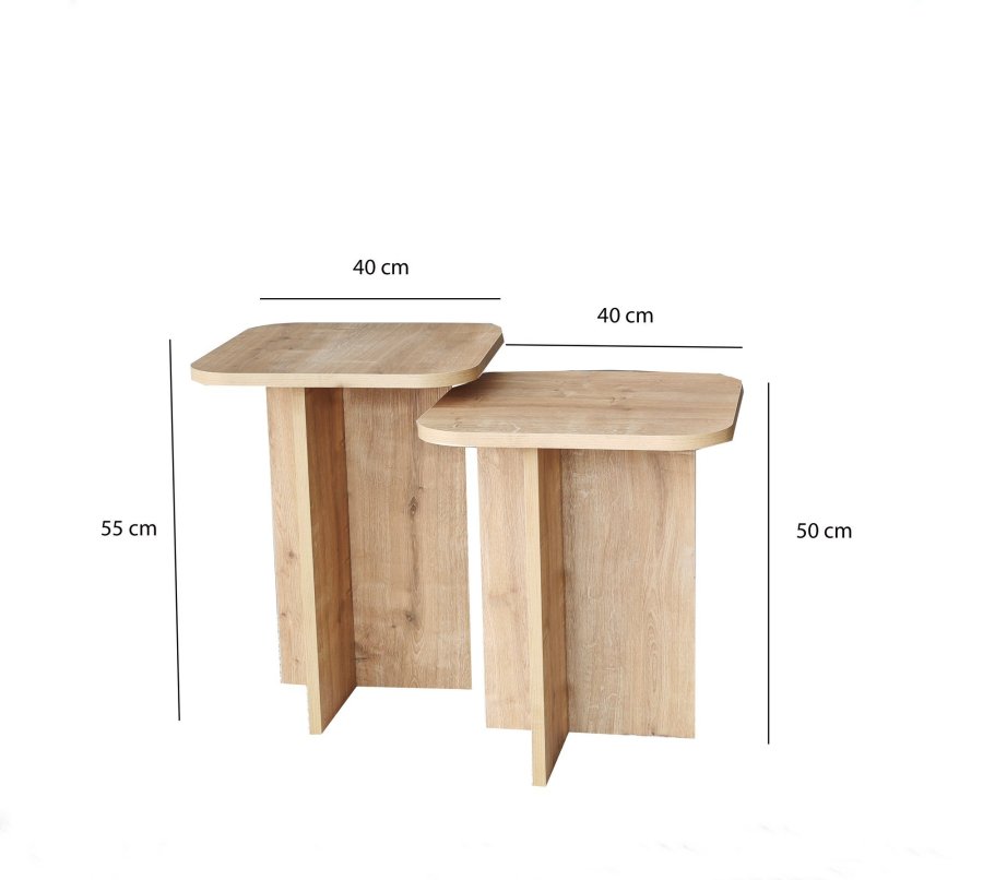 NORDVÄRK Blues sidebordsst, eg