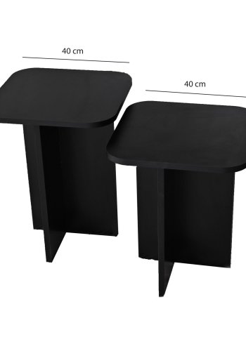 NORDVÄRK Blues sidebordsst, sort