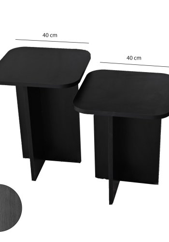 NORDVÄRK Blues sidebordsst, sort