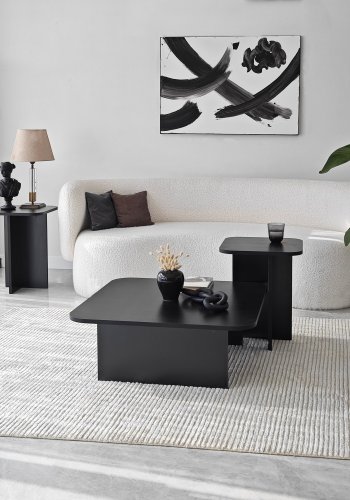 NORDVÄRK Blues sofabordsst, sort