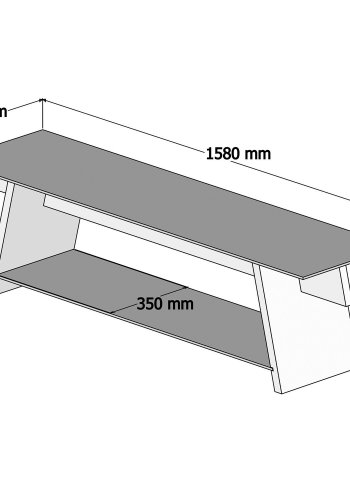 NORDVÄRK TV201 TV Stand, WalnutSort
