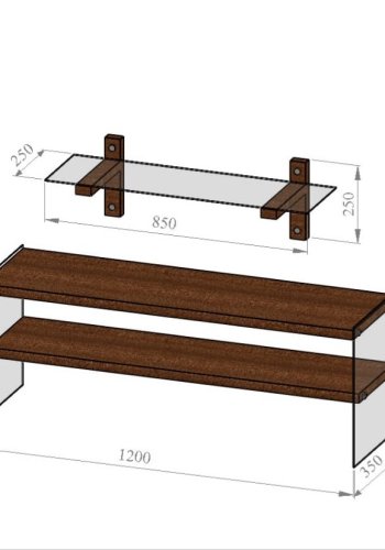 NORDVÄRK TV101 TV Unit, Walnut