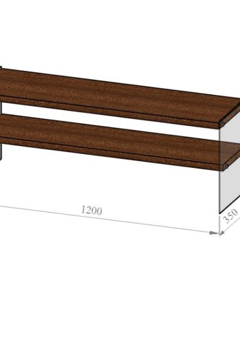 NORDVÄRK TV103 TV Stand, Walnut