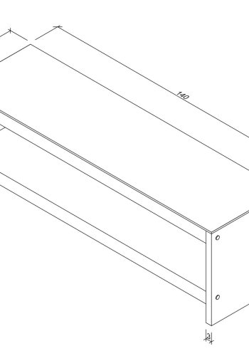 NORDVÄRK TV300 TV Stand, Walnut