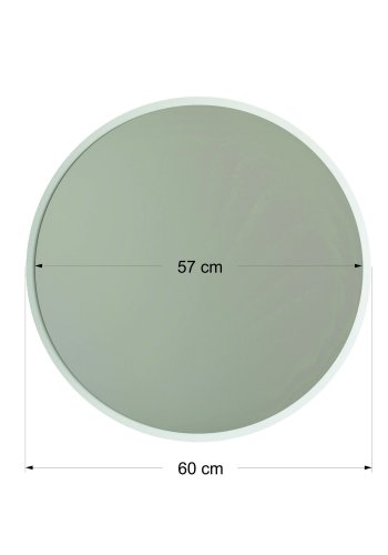 NORDVÄRK Dekorativt spejl, hvid