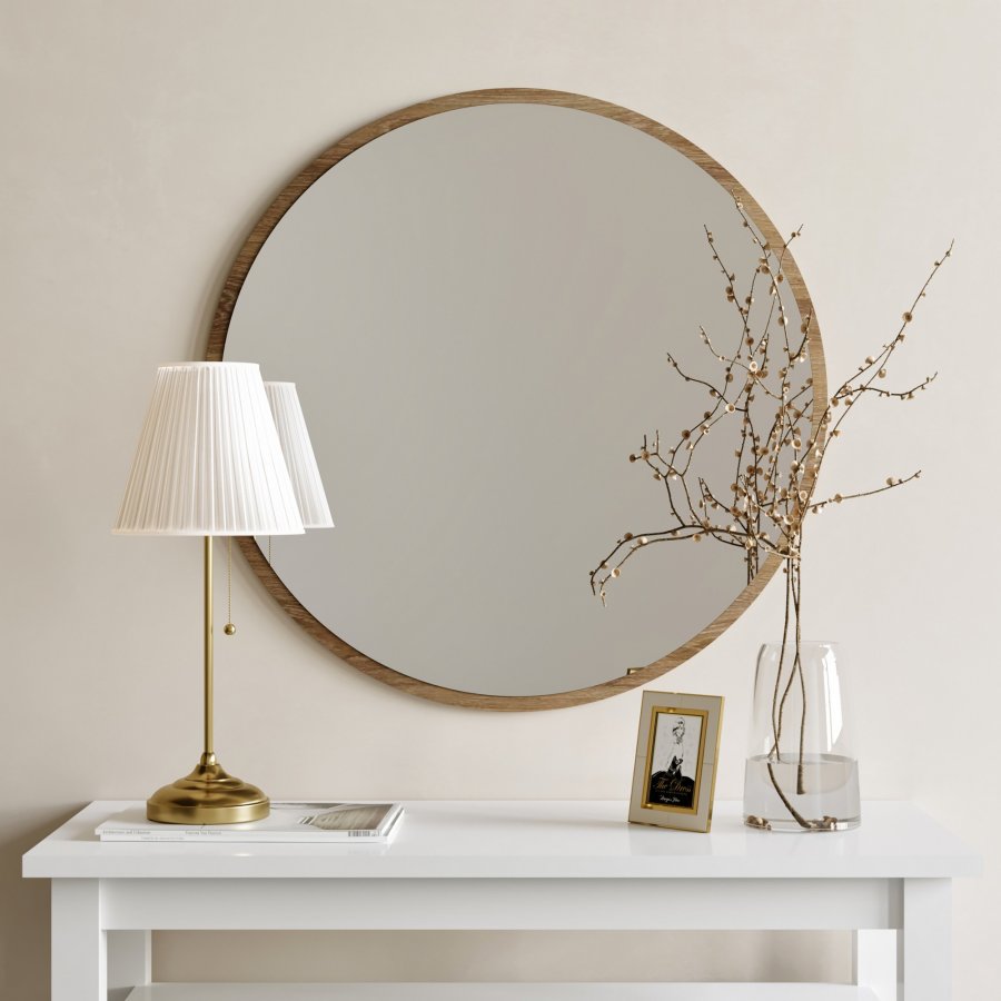 NORDVÄRK Dekoratif Mirror, Walnut