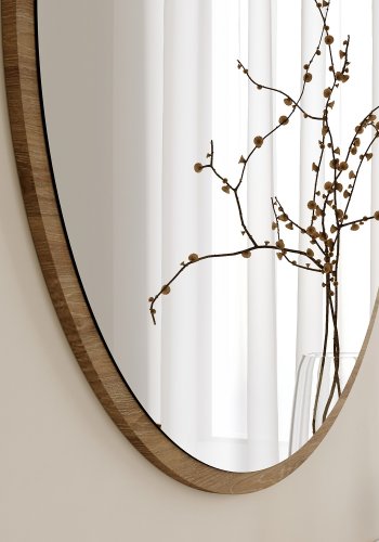 NORDVÄRK Dekoratif Mirror, Walnut