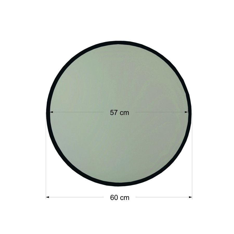 NORDVÄRK Dekorativt spejl, sort
