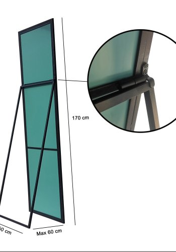 NORDVÄRK Cool Cheval Spejl, Sort