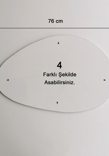 NORDVÄRK Porto spejl, hvid