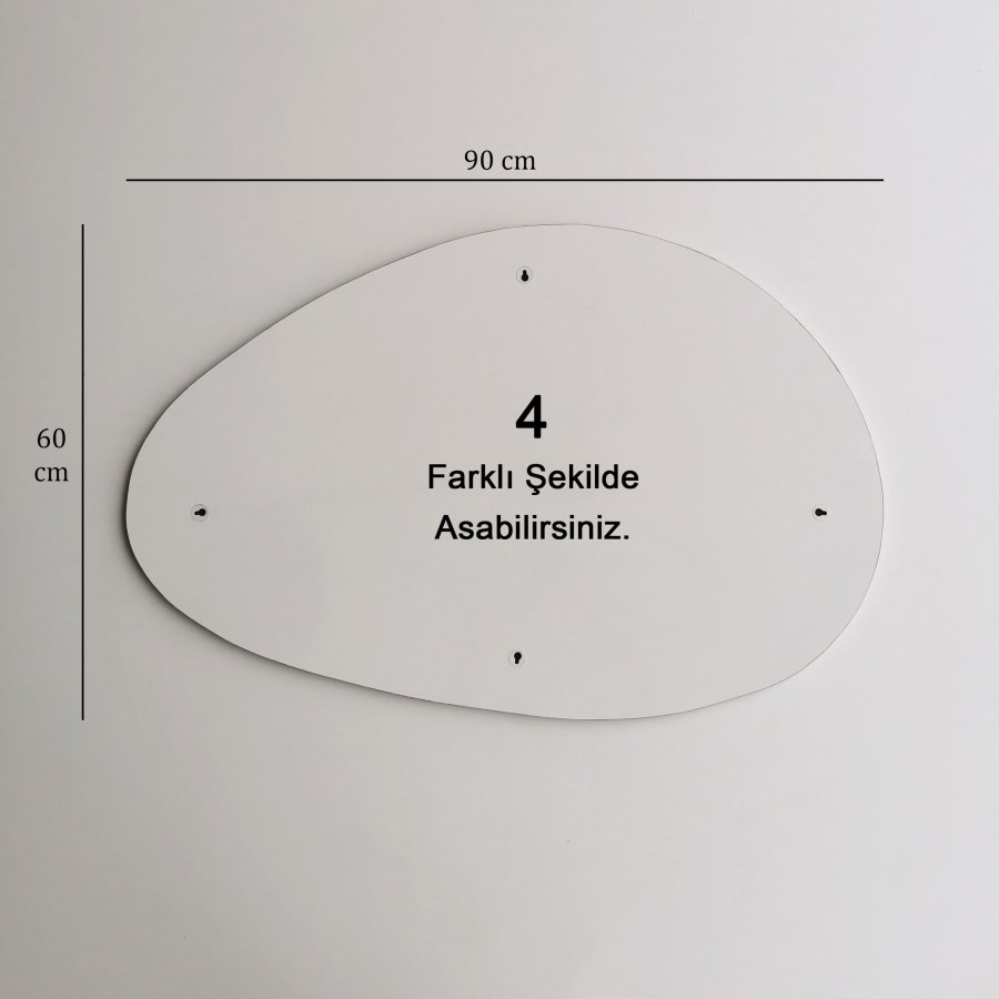 NORDVÄRK Porto spejl, hvid