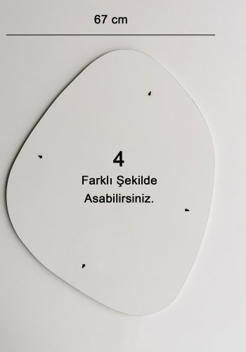 NORDVÄRK Soho spejl, hvid