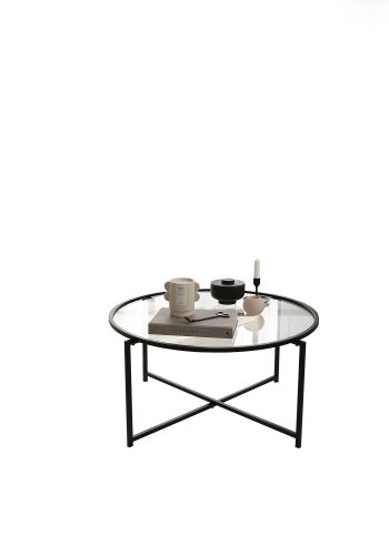 NORDVÄRK Sol sofabord, mat sort