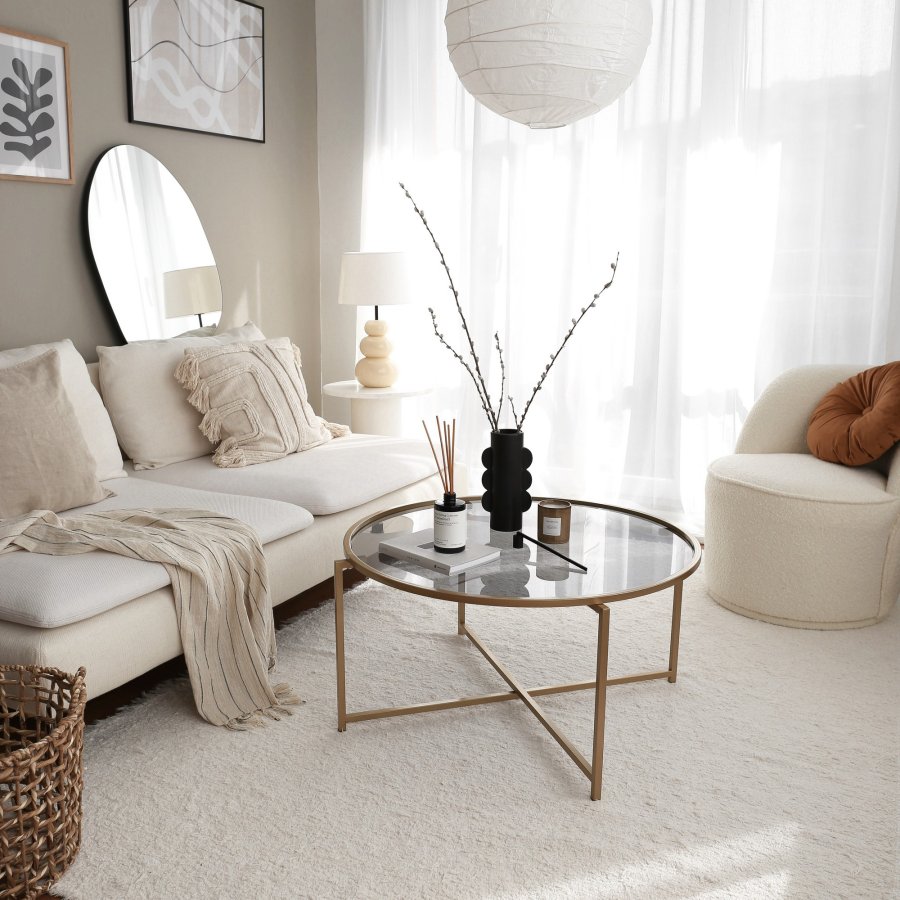 NORDVÄRK Guld sofabord, guldRg