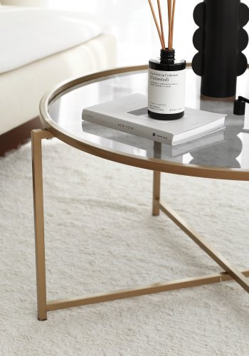 NORDVÄRK Guld sofabord, guldRg