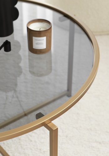 NORDVÄRK Guld sofabord, guldRg