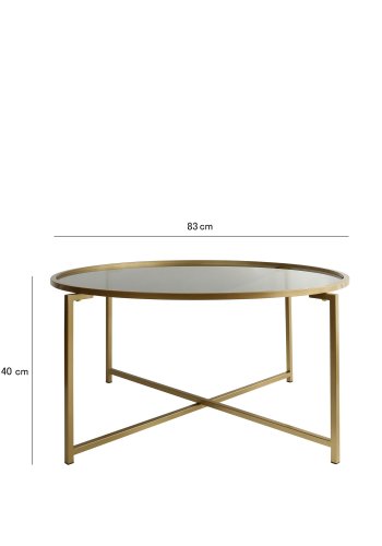 NORDVÄRK Guld sofabord, guldRg