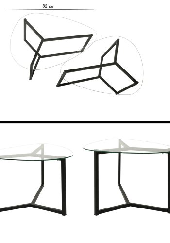 NORDVÄRK Bellisimo sofabordsst, mat sort