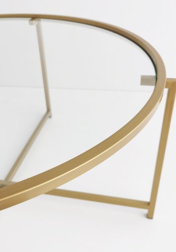 NORDVÄRK Guld sol sofabord, guld