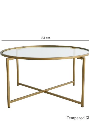 NORDVÄRK Guld sol sofabord, guld