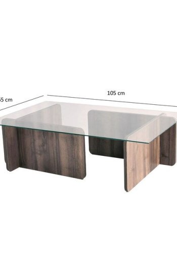 NORDVÄRK Escape sofabord, valnd