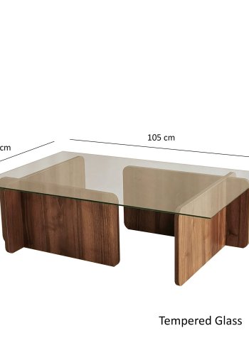 NORDVÄRK Escape sofabord, valnd