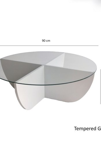 NORDVÄRK Lily sofabord, hvid