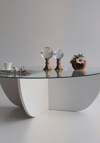 NORDVÄRK Lily sofabord, hvid