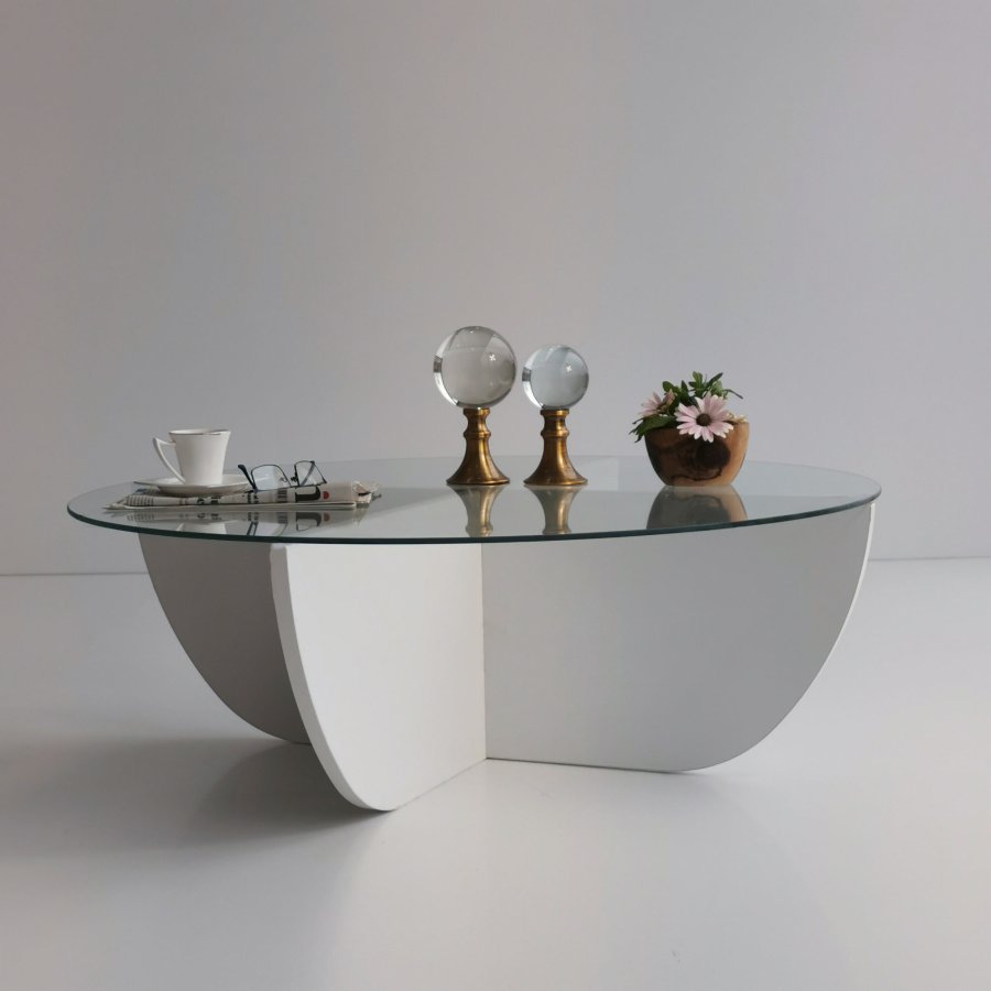 NORDVÄRK Lily sofabord, hvid