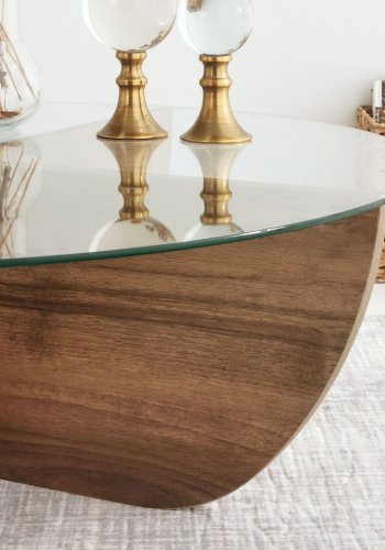 NORDVÄRK Lily sofabord, valnd