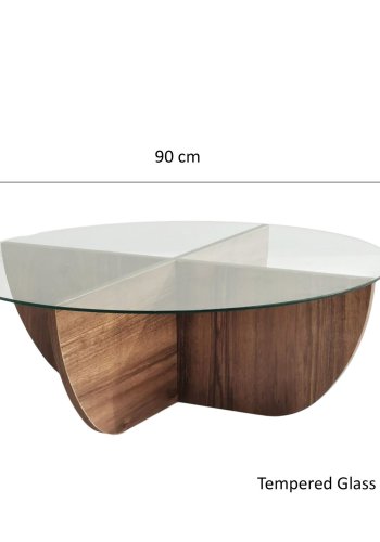 NORDVÄRK Lily sofabord, valnd