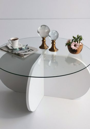 NORDVÄRK Bubble sofabord, hvid