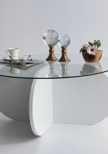 NORDVÄRK Bubble sofabord, hvid