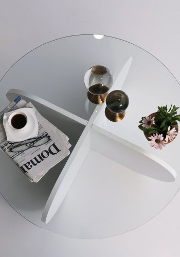 NORDVÄRK Bubble sofabord, hvid