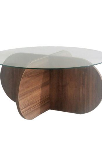 NORDVÄRK Bubble sofabord, valnd