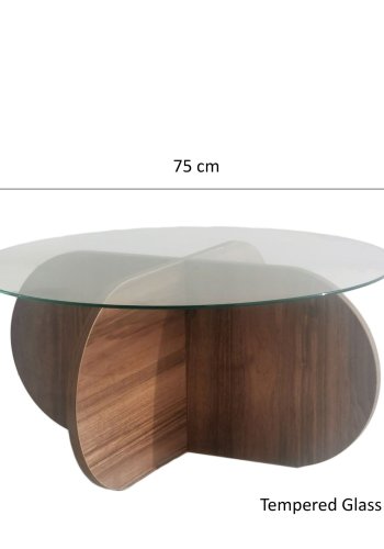 NORDVÄRK Bubble sofabord, valnd