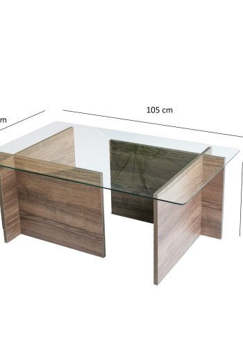 NORDVÄRK Escape sofabord, valnd