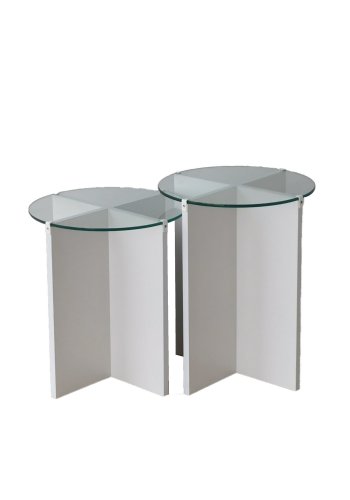 NORDVÄRK Redebord for liljer (2 stk), hvid