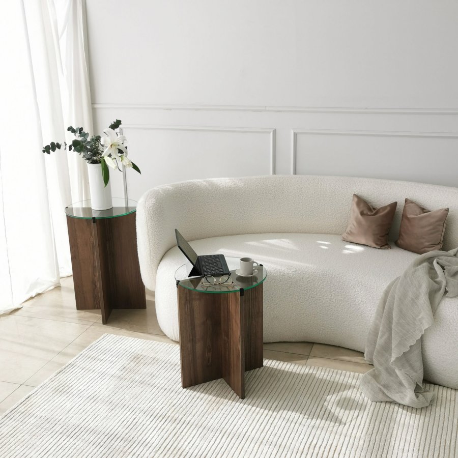 NORDVÄRK Redebord for liljer (2 stk), valnd